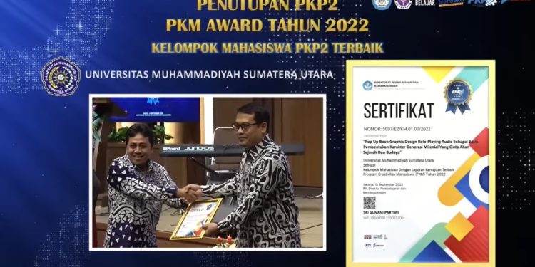 Mahasiswa Dengan Laporan Kemajuan Terbaik  PKM Award Tahun 2022