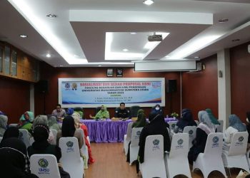 Mahasiswa dan Dosen Pembimbing Prodi Pendidikan matematika FKIP UMSU Adakan Sosialisasi dan Bedan Proposal KBMI