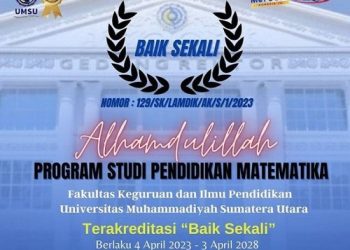 Prodi S1 Pendidikan Matematika FKIP UMSU Terakreditasi Baik Sekali