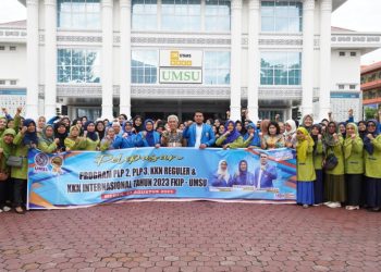 Prodi Pendidikan Matematika FKIP UMSU Hadiri Pelepasan Mahasiswa PLP, KKN Regular dan Internasional