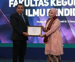 Azizah Gule, S.Pd Meraih IPK Tertinggi Prodi Pendidikan Matematika pada Yudisium FKIP UMSU Periode II