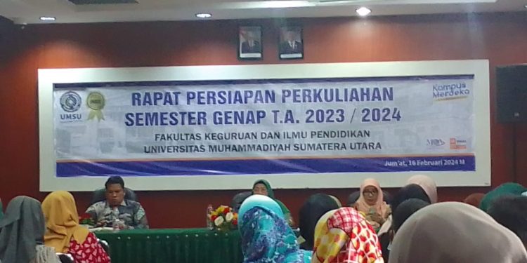 Rapat Persiapan Perkuliahan Semester Genap TA 2023/2024 FKIP UMSU