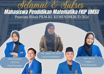 Mahasiswa Prodi Pendidikan Matematika FKIP UMSU Lolos Hibah PKM-KC 2024