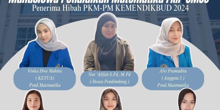 Mahasiswa Prodi Pendidikan Matematika FKIP UMSU Lolos Hibah PKM-PM 2024