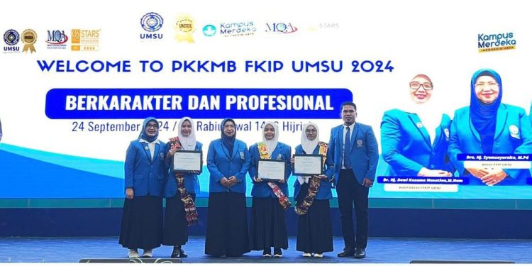 Fauziah Amelia Mahasiswa Prodi Pendidikan Matematika FKIP UMSU Raih Juara Prestasi Terbanyak Sebagai Mahasiswa Baru2024