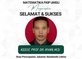 Selamat dan Sukses atas Kenaikan Jabatan Akademik Dr. Irvan, M.Si menjadi Lektor Kepala