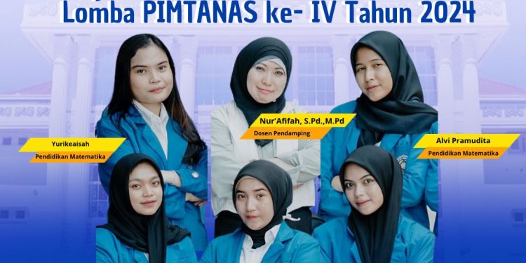 Mahasiswa Prodi Pendidikan Matematika Juara III Kelas PKM-PM2 Tahun 2024
